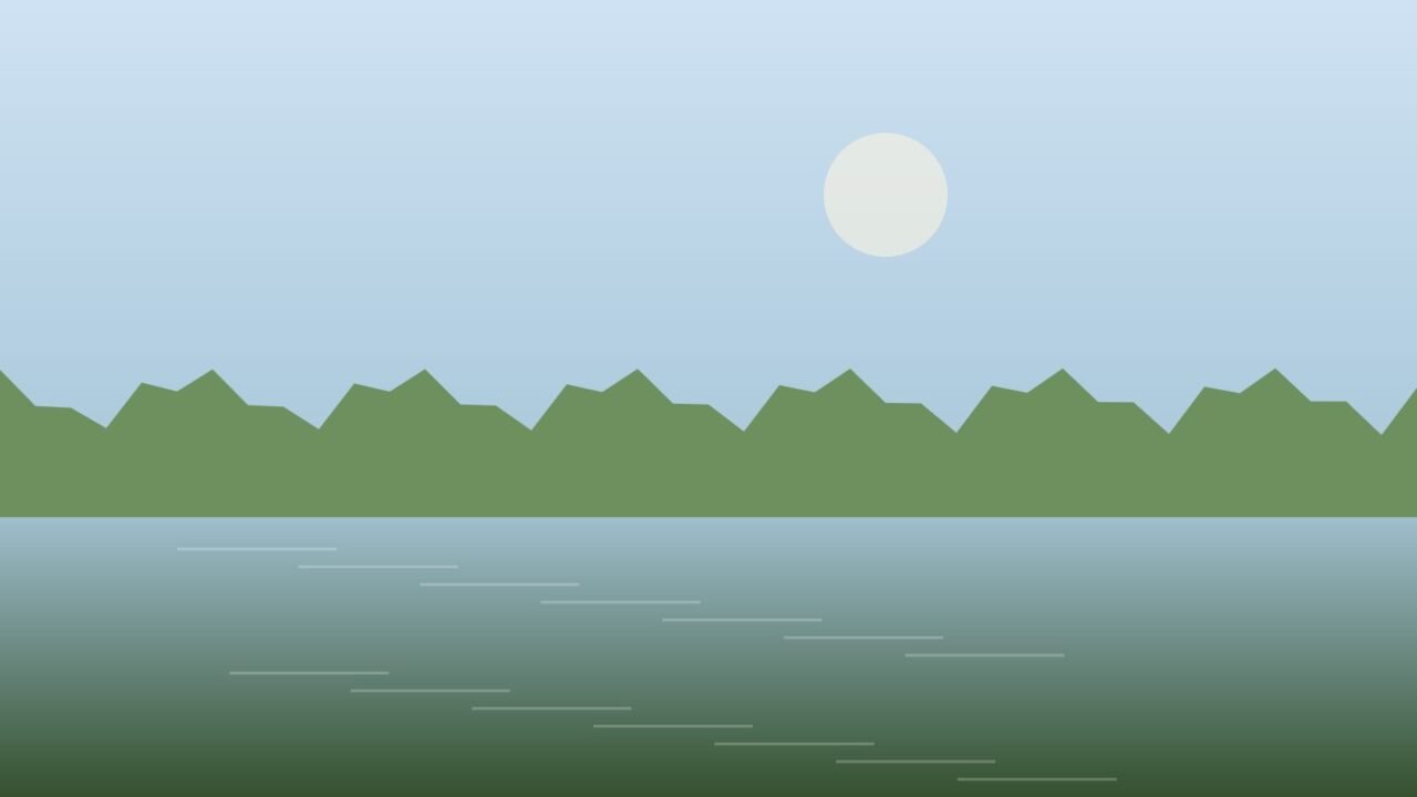 Ilustração de paisagem amazônica (exemplo)