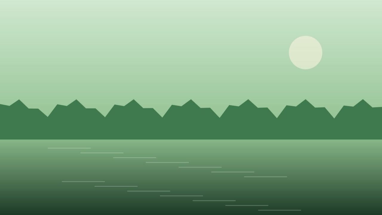 Ilustração de paisagem amazônica (exemplo)